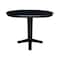 International Concepts 36 in. Solid Wood Round Top Pedestal Table with 12 in. Leaf - 36.1 in.High - Dining Height in Black K46-36RXT-23B-36 - alternate 8